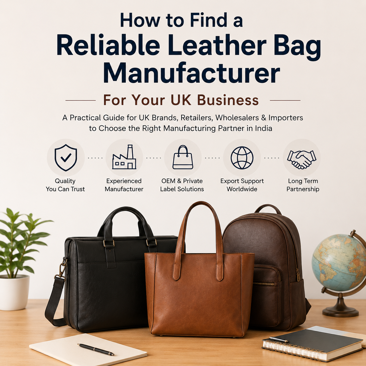 Find a Reliable Leather Bag Manufacturer for Your UK